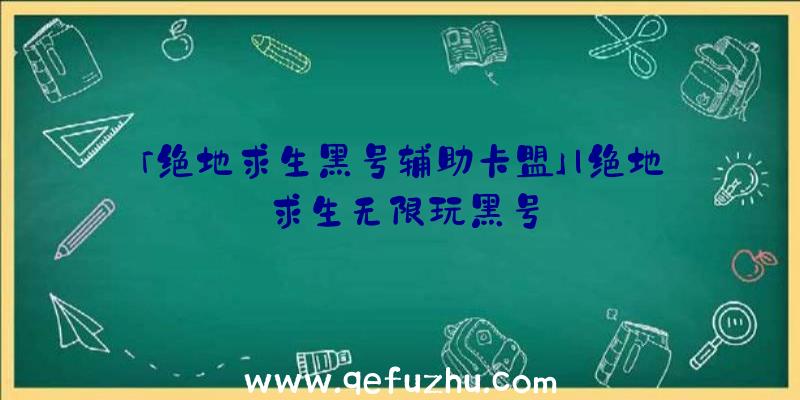 「绝地求生黑号辅助卡盟」|绝地求生无限玩黑号